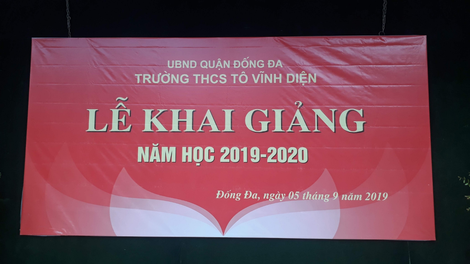 Trường THCS Tô Vĩnh Diện long trọng tổ chức lễ khai giảng năm học 2019-2020